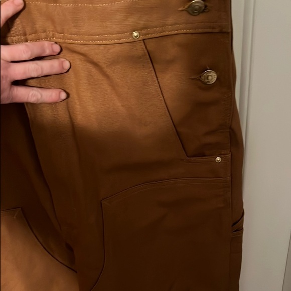 NWOT Carhartt Women's Tan Jumpsuit: 34x32 - Picture 5 of 11
